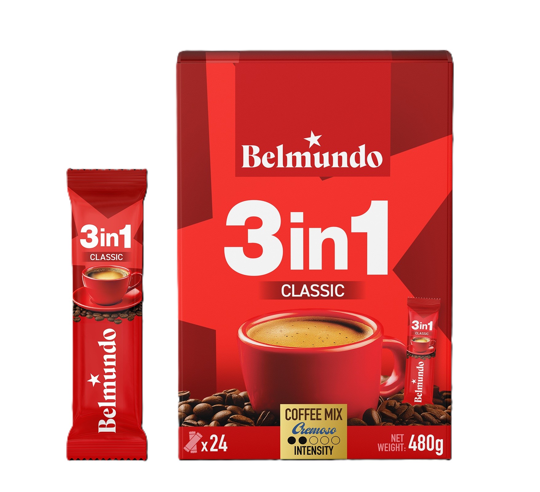 Belmundo 3 in 1 Instant Coffee 480g