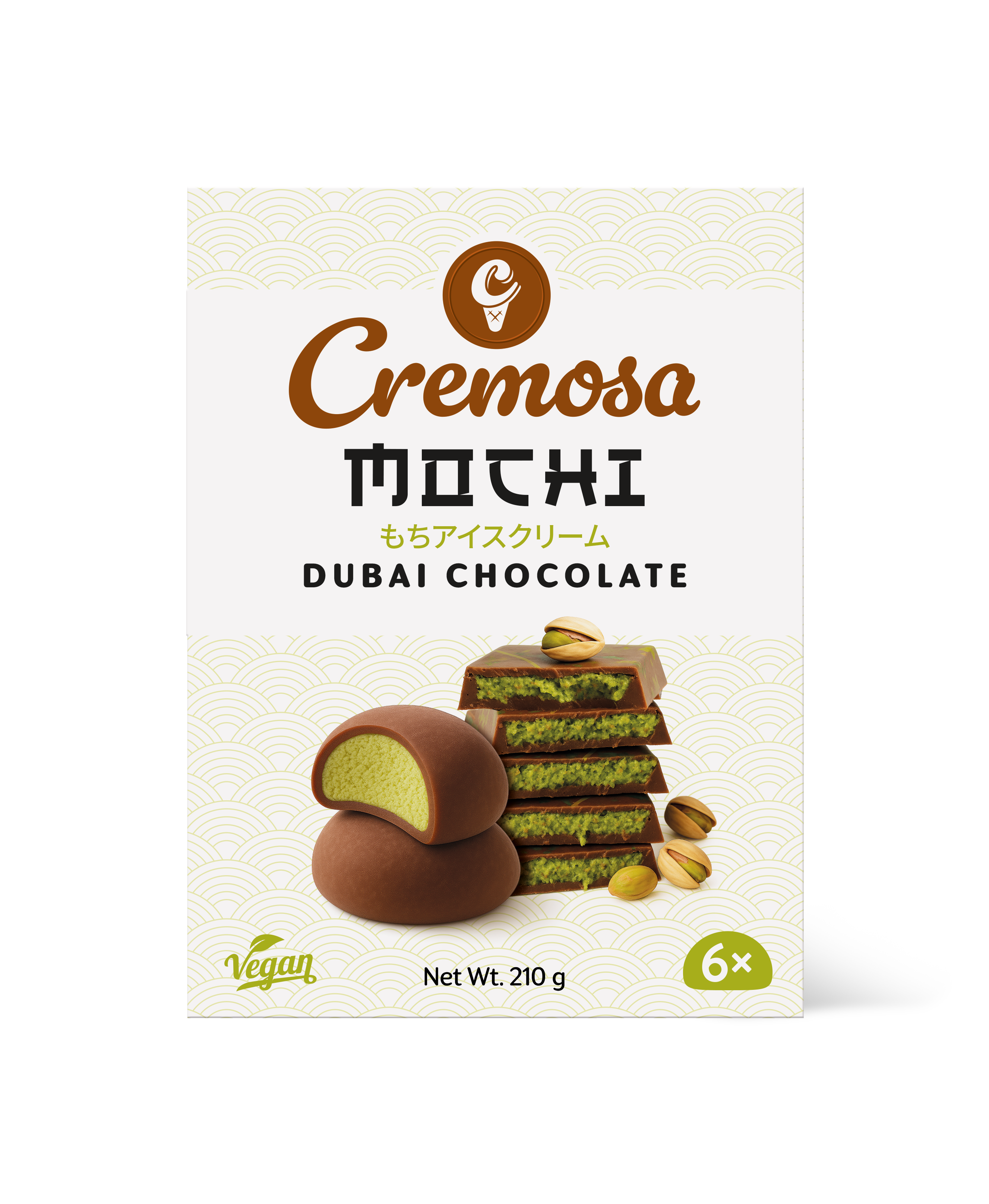 Cremosa Mochi Matcha / Dubai Chocolate 210g