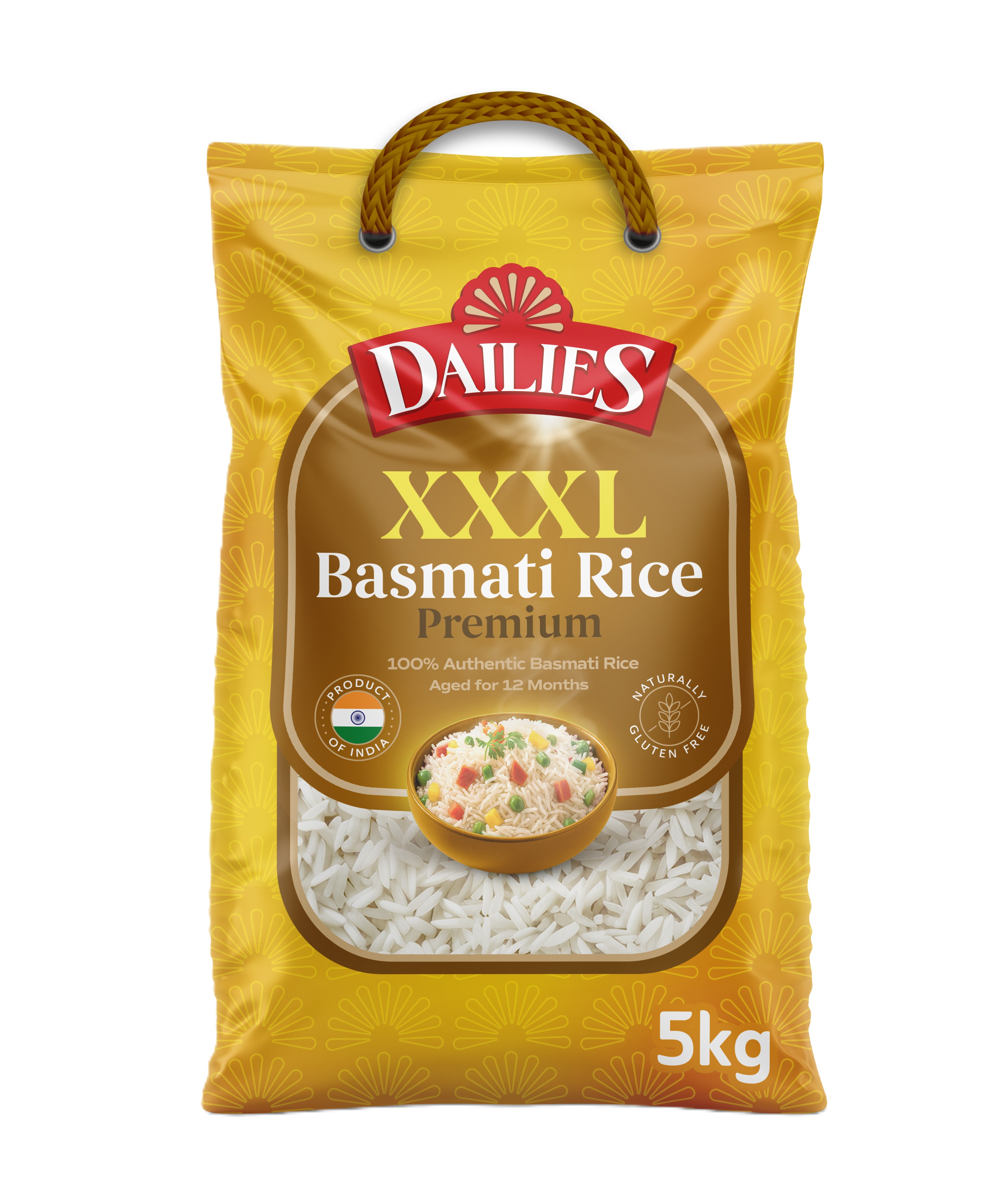 Dailies XXXL Gold Basmati Rice 5Kg