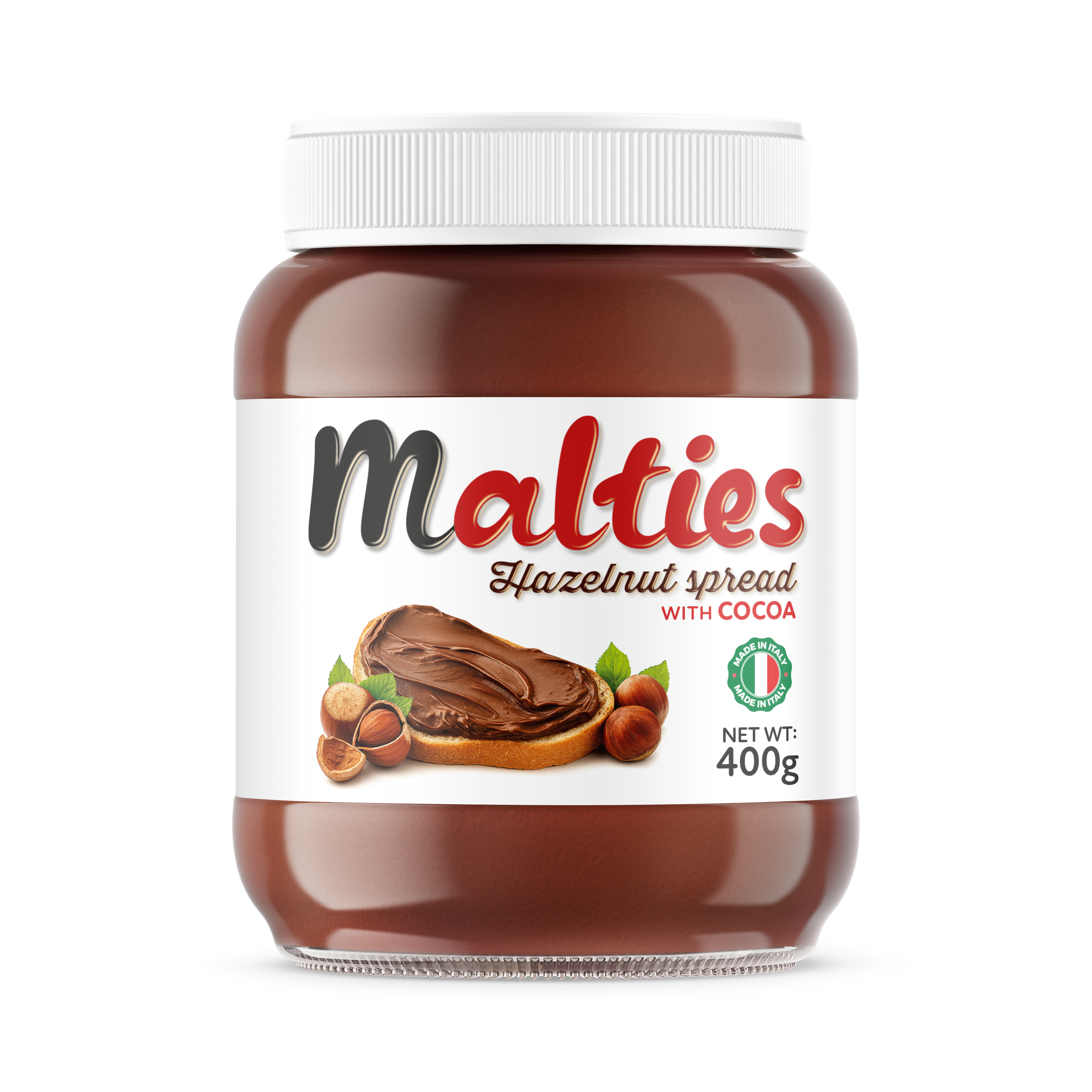 Malties Hazelnut Spread with Cocoa 400g