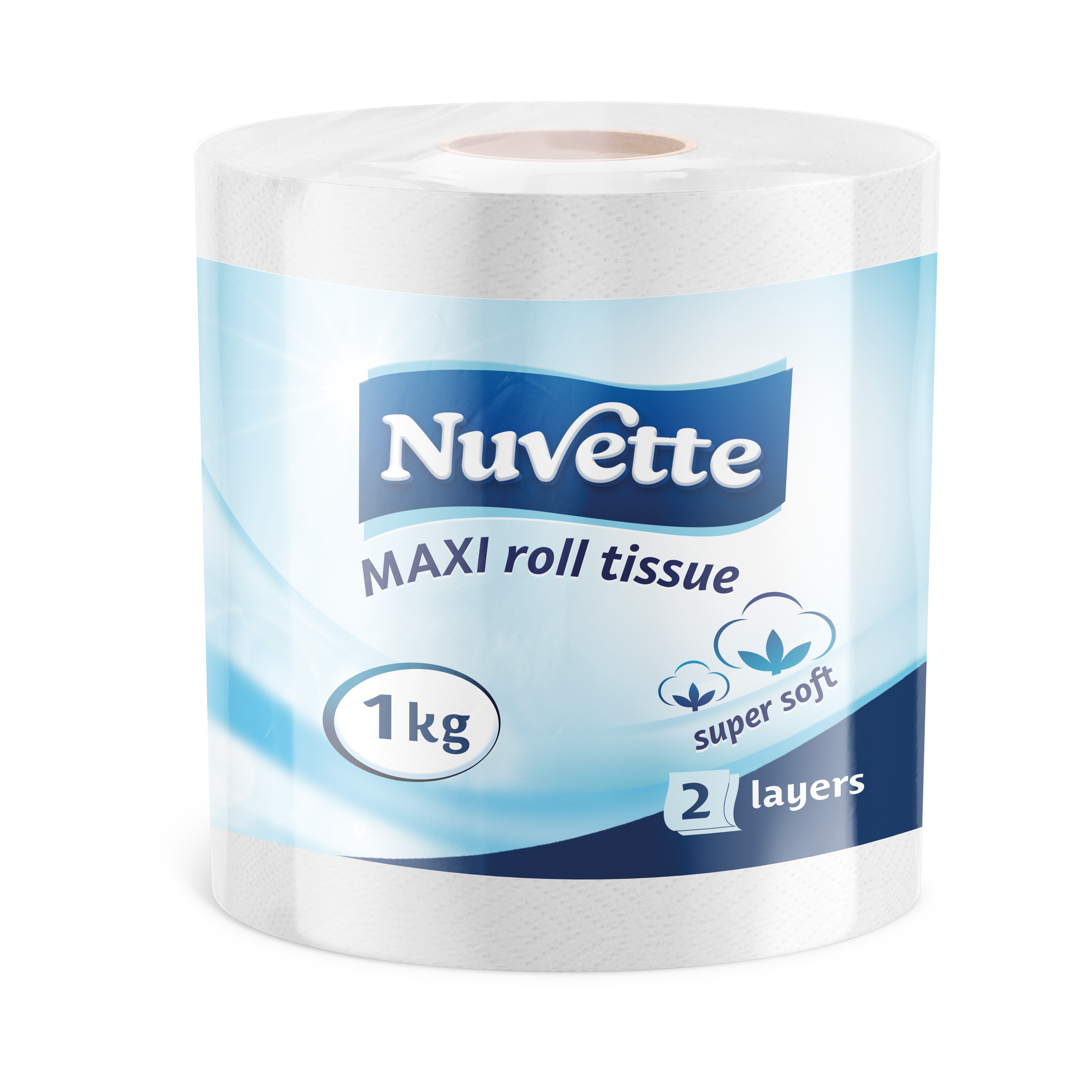 Nuvette Maxi Roll Tissue 2 Ply 1Kg