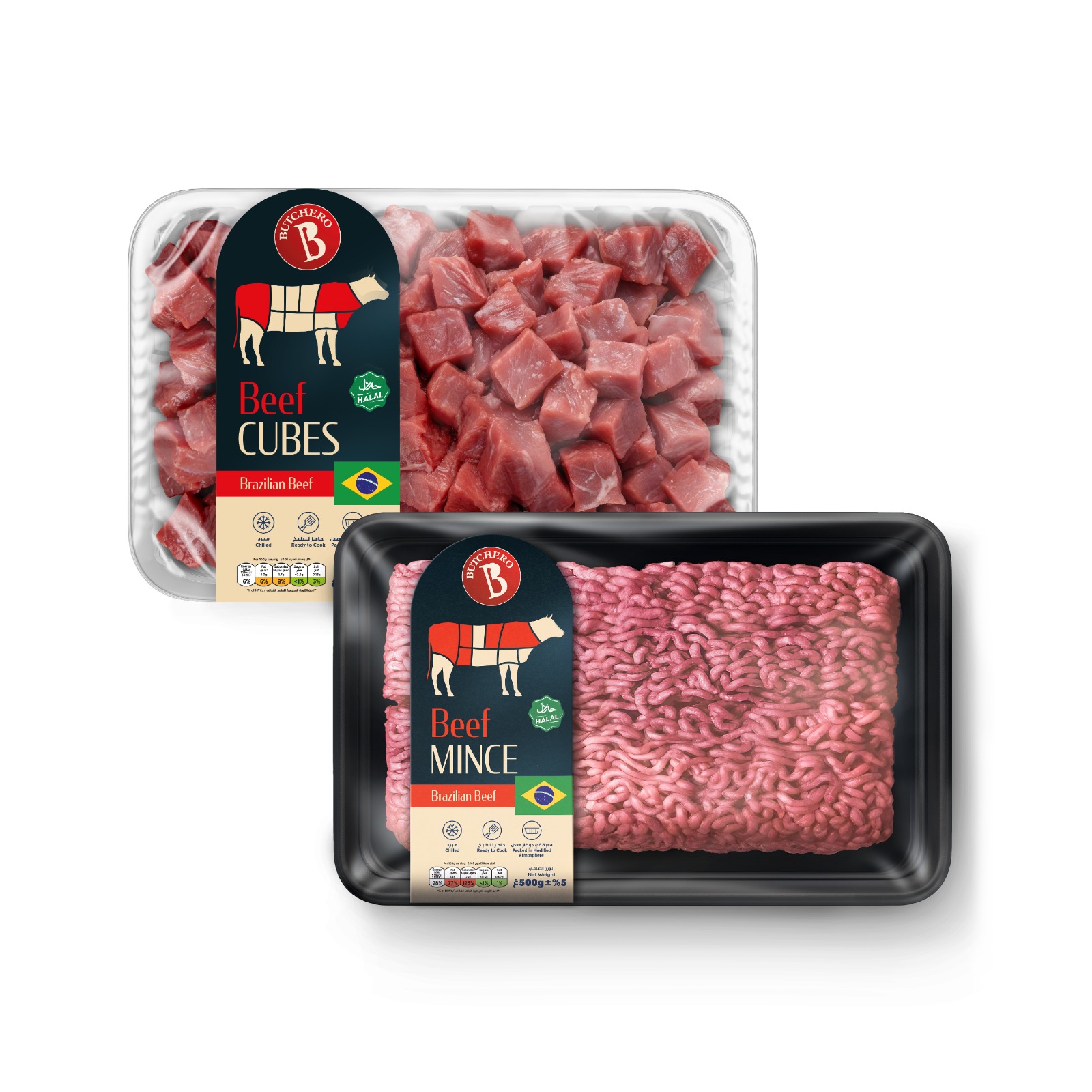Butchero Brazilian Beef Cubes And Mince 500g