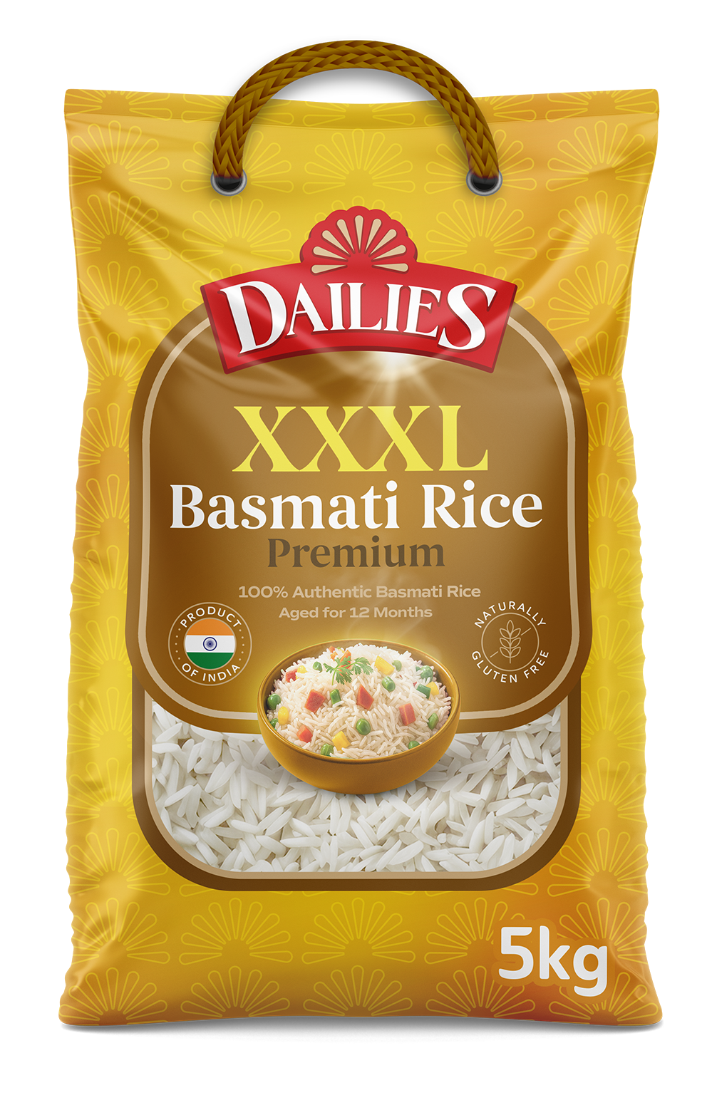 Dailies XXXL Gold Basmati Rice 5 KG