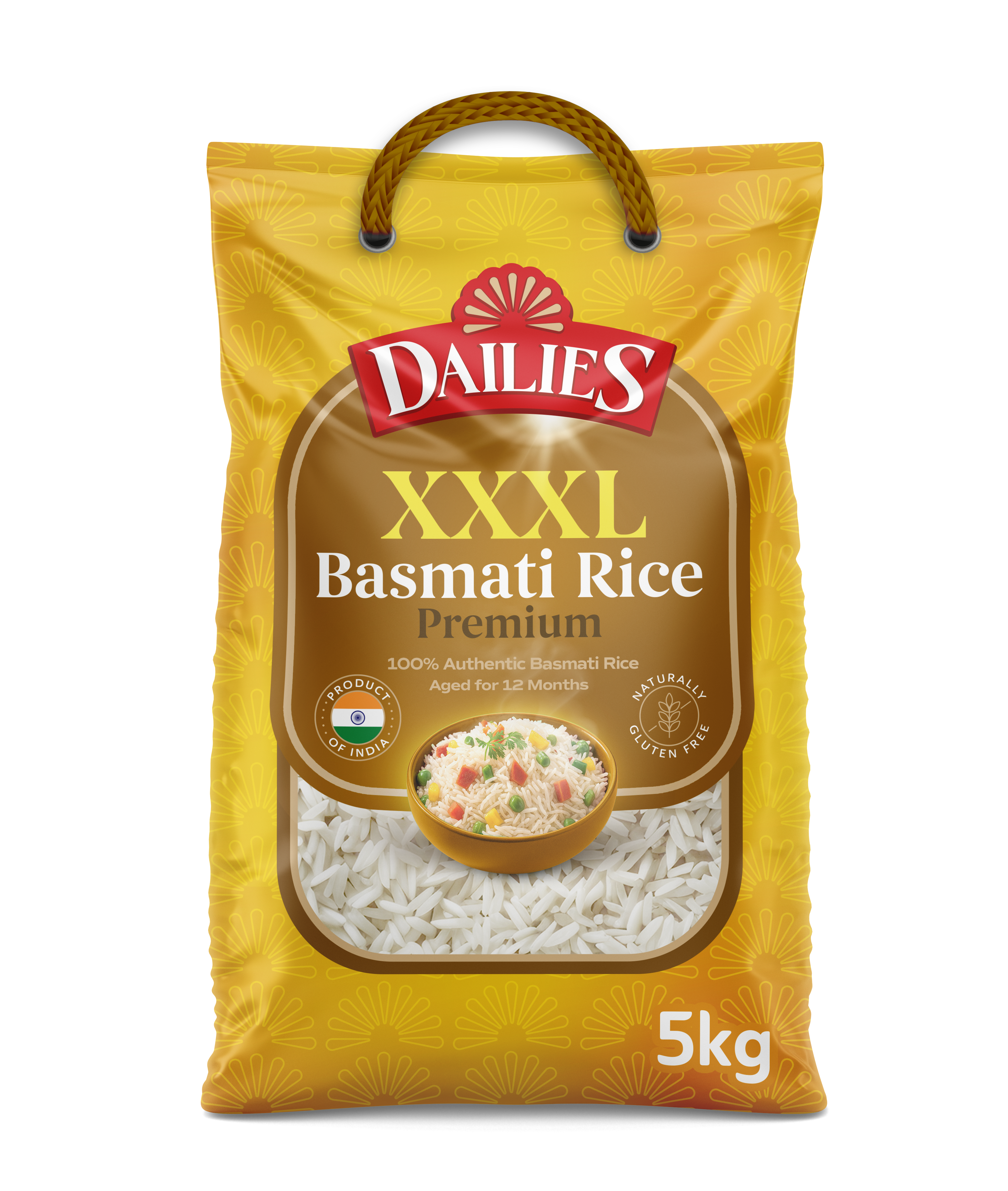 Dailies XXXL Gold Premium Basmati Rice 5kg