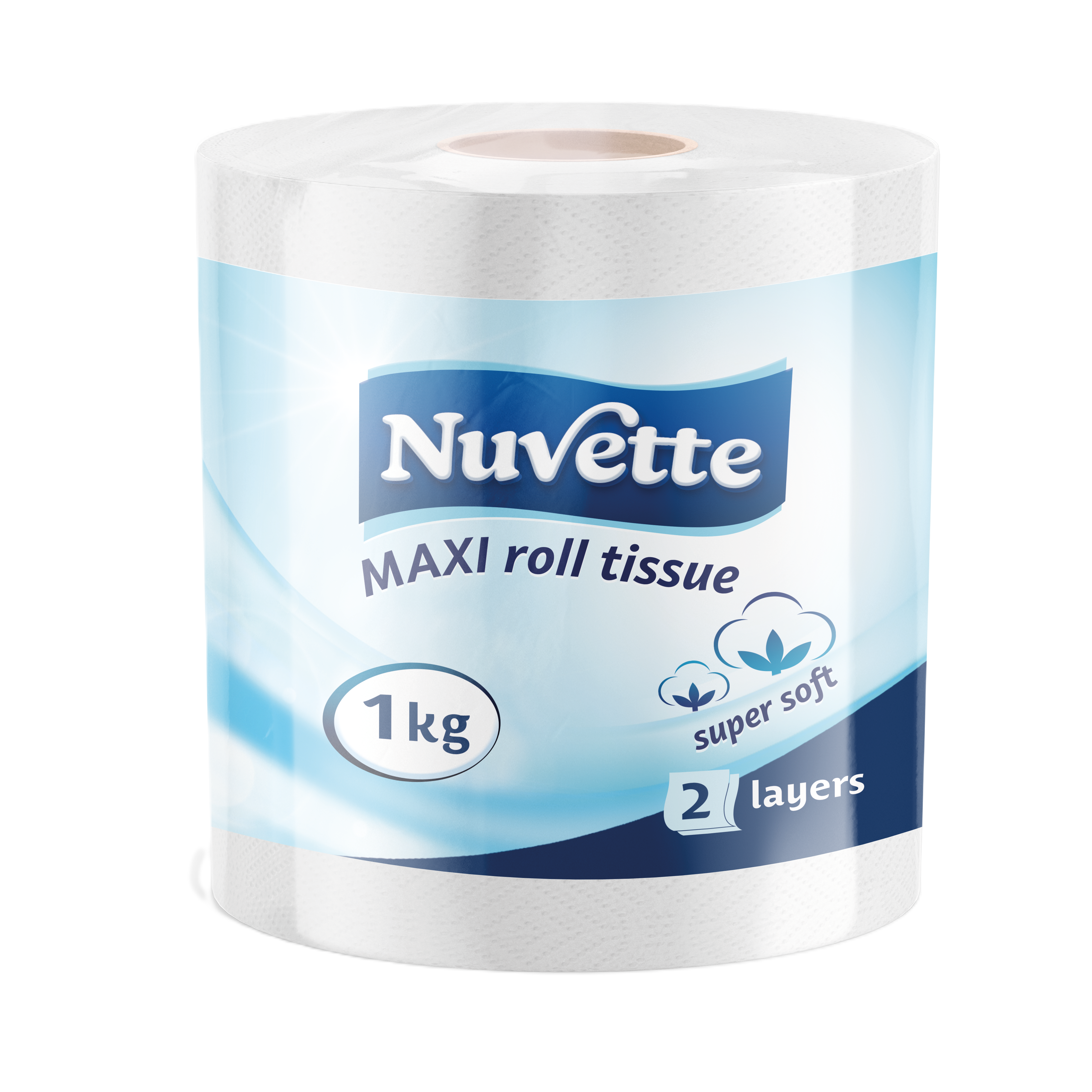 Nuvette Maxi Roll Tissue 2 Ply 1Kg